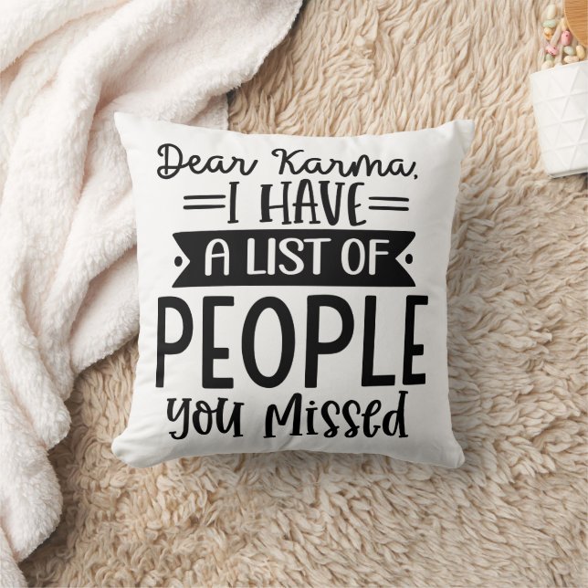 Funny Dear Karma Kissen (Decke)