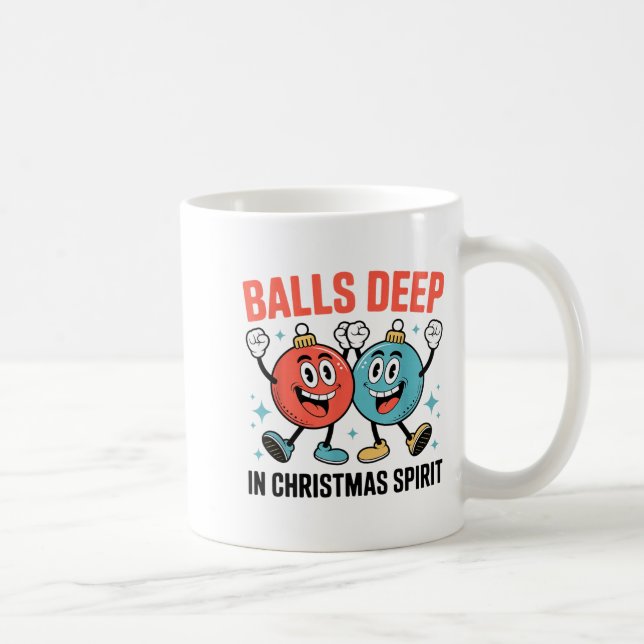 Funny Deep In Christmas Srit  Kaffeetasse (Rechts)