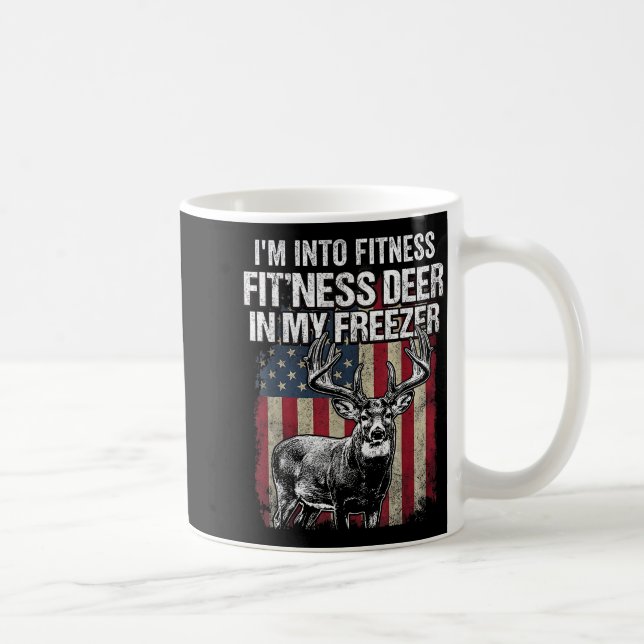 Funny Deer Hunting Art For Men Women Wildlife Hunt Kaffeetasse (Rechts)