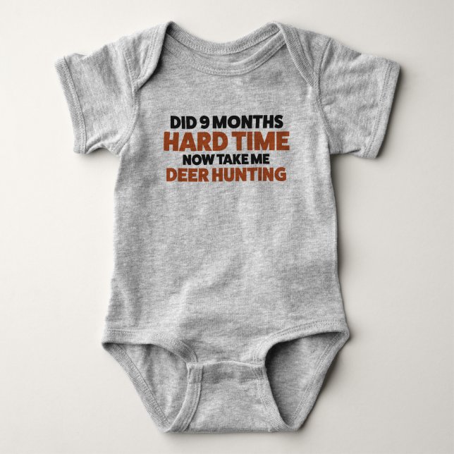 Funny Deer Hunting Jersey Bodysuit für Baby Baby Strampler (Vorderseite)