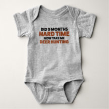 Funny Deer Hunting Jersey Bodysuit für Baby