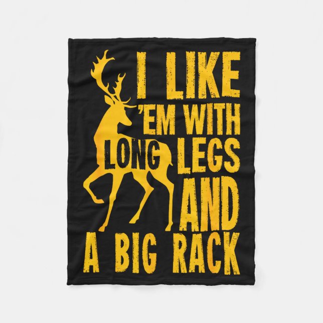 Funny Deer Hunting Quote Gift For Hunters  Fleecedecke (Vorderseite)