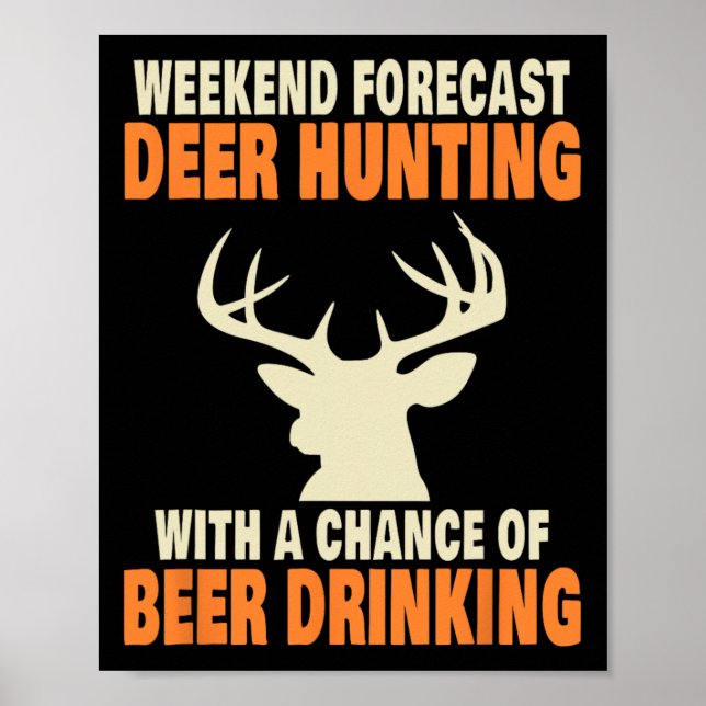 Funny Deer Jagd Poster (Vorne)
