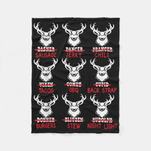 Funny Deer Jagd Santa T-Shirt Männer Frauen Jäger Fleecedecke