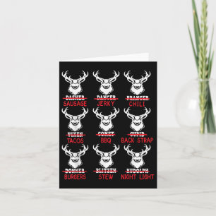 Funny Deer Jagd Santa T-Shirt Männer Frauen Jäger Karte