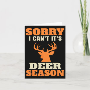 Funny Deer Jagd Sprichwort Joke Karte