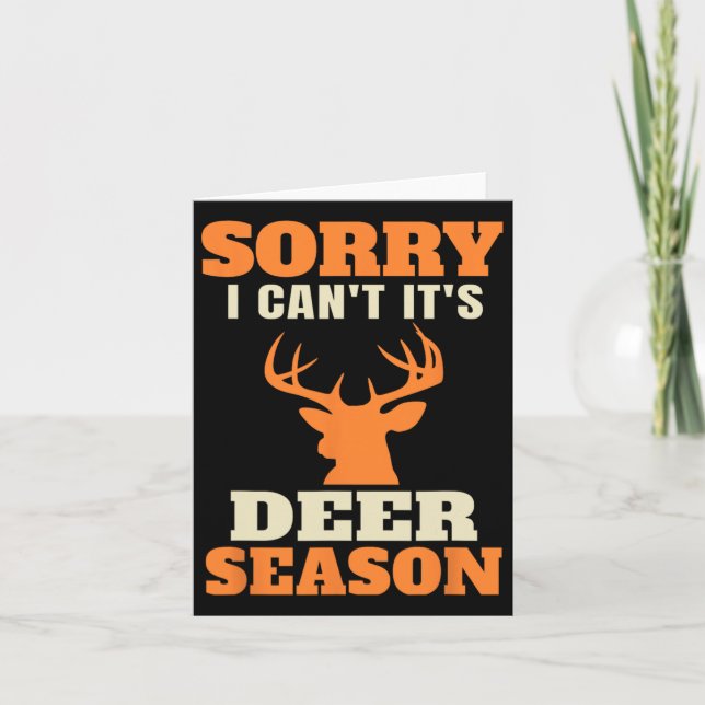 Funny Deer Jagd Sprichwort Joke Karte (Vorderseite)