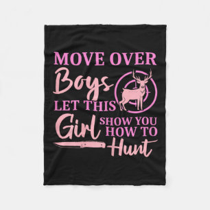 Funny Deer Jagdsaison Ließ diese Girl Show You H Fleecedecke