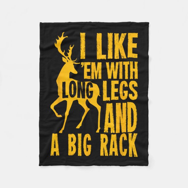 Funny Deer Junting Quote für Jäger Fleecedecke (Vorderseite)