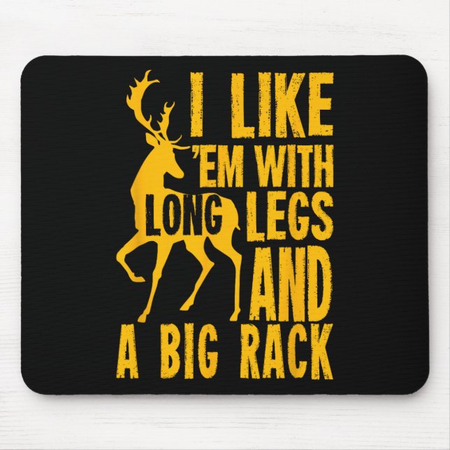 Funny Deer Junting Quote für Jäger Mousepad (Vorne)