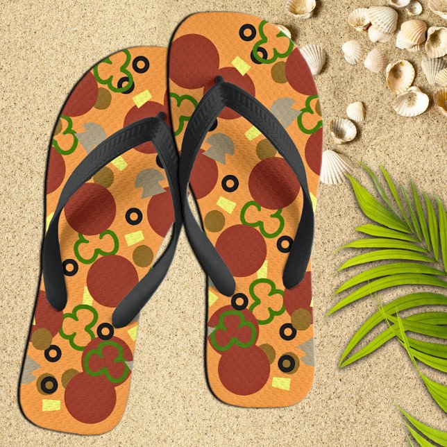 Funny Deluxe Pizza Flip Flops (Von Creator hochgeladen)