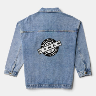 Funny Denim Jacket Ich bin kein Roboter - ich bin Jeansjacke