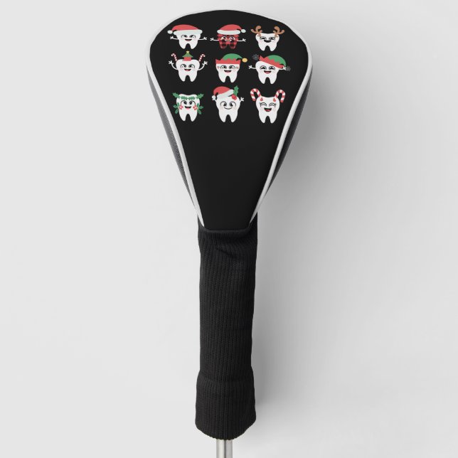 Funny Dental Christmas Tees Niedlichen Xmas Zahnar Golf Headcover (Vorderseite)