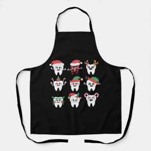 Funny Dental Christmas Tees Niedlichen Xmas Zahnar Schürze