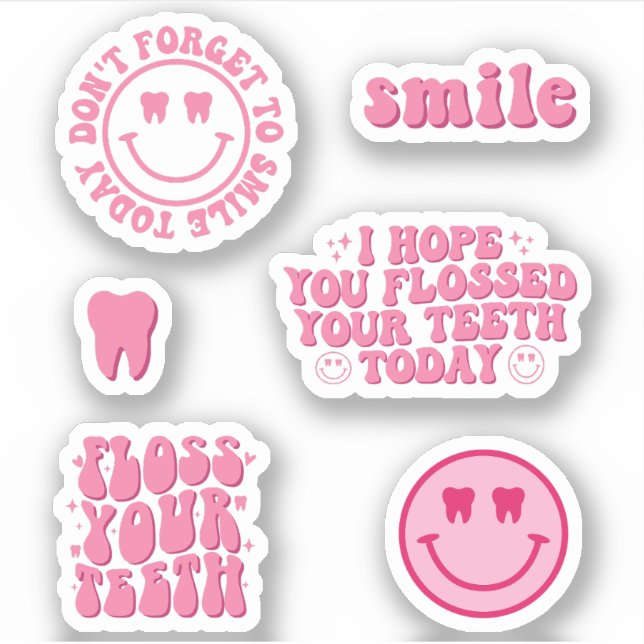 Funny Dental Hygienepack Aufkleber (Vorderseite)