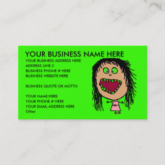 Funny Dentist Business Card Visitenkarte