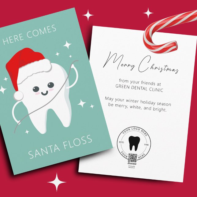 Funny Dentist Dental Frohe Weihnachten (Dental clinic Christmas Card)