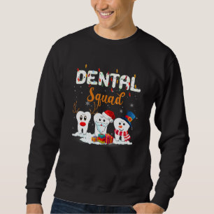 Funny Dentist Hygienic Christmas Dental Squad T-Sh Sweatshirt