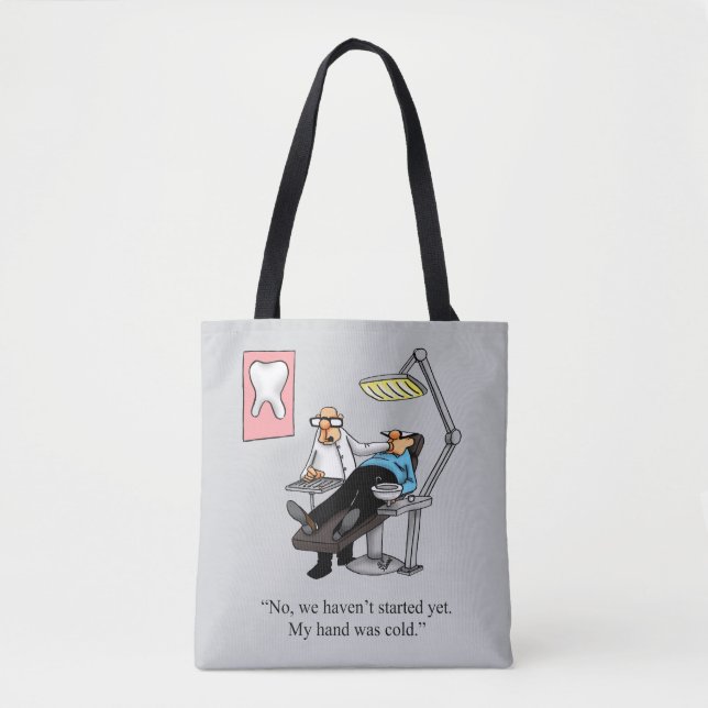 Funny Dentist Spaß Tote Bag Geschenk Tasche (Vorderseite)
