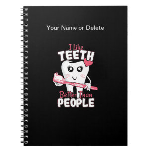 Funny Dentist - Wie Zähne besser als Menschen Notizblock