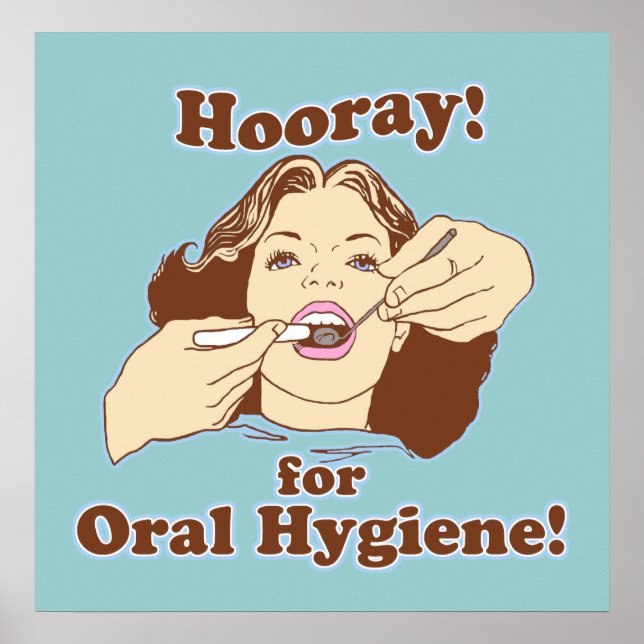 Funny Dentist Zahnarztbüro Poster (Vorne)