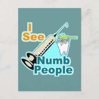 Funny Dentist Zahnarzthygienist Postkarte