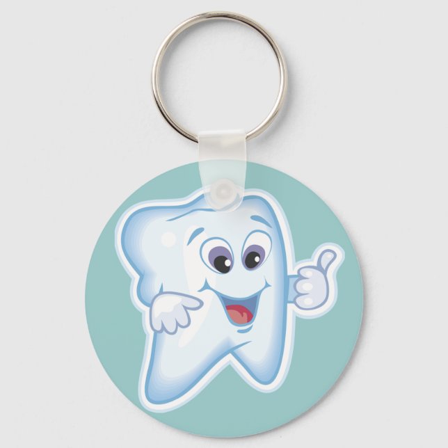 Funny Dentist Zahnarzthygienist Schlüsselanhänger (Vorderseite)