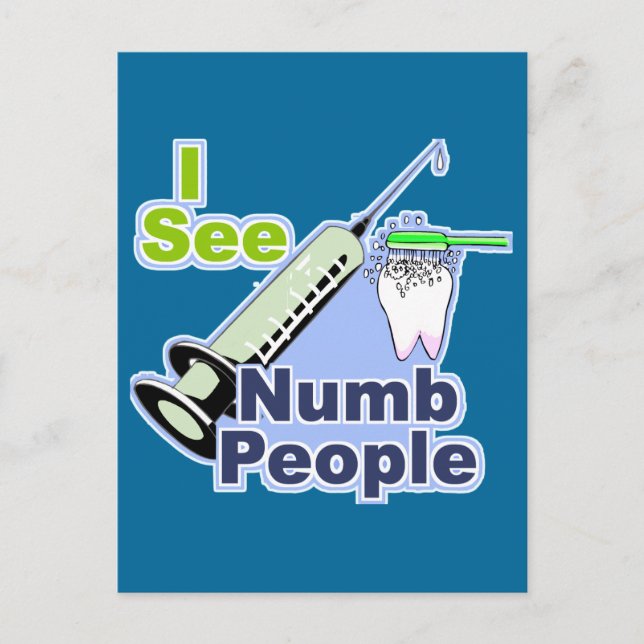 Funny Dentists und Hygienisten Postkarte (Vorderseite)