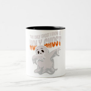 Funny der einzige Geist, den ich kenne, ist Heilig Zweifarbige Tasse