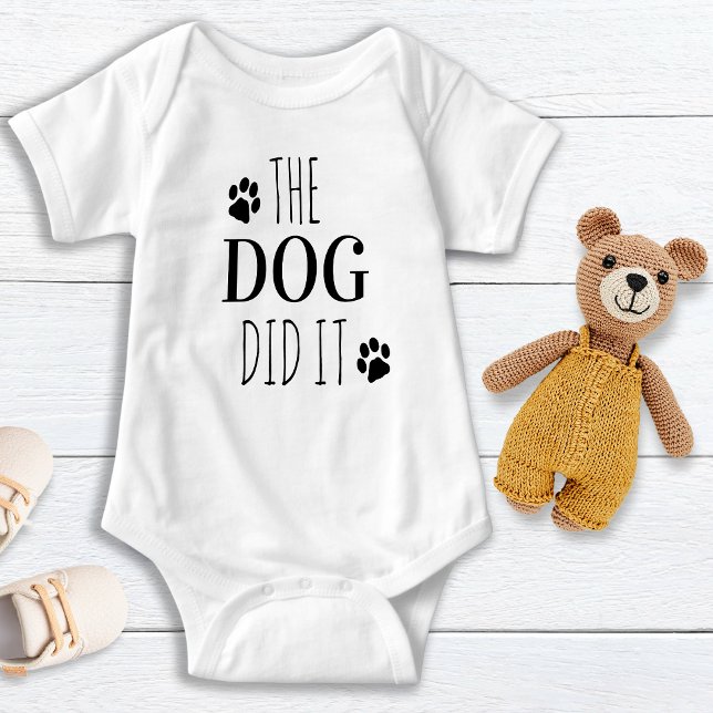 Funny der Hund tat es Baby Bodysuit Baby Strampler (Von Creator hochgeladen)