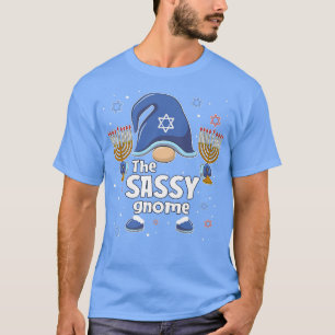 Funny der Sassy Gnome Hanukkah Matching Familie Pa T-Shirt