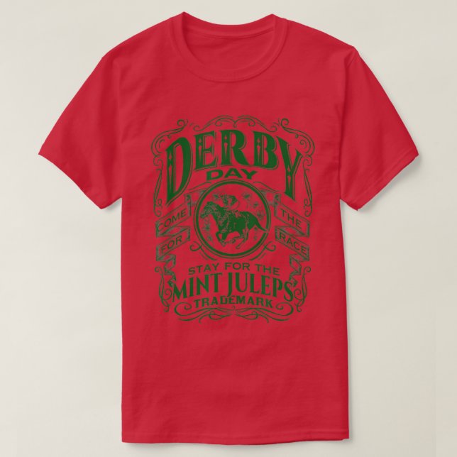 Funny Derby Day und Minze Juleps, Kentucky Pferd r T-Shirt (Design vorne)