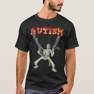 Funny Design Autism Skelettmeme für Männer Frauen T-Shirt