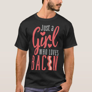Funny Design Bacon Liebhaber Girl Pig Hintern T-Shirt