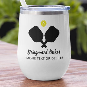 Funny Designdinker Custom Pickleball Black