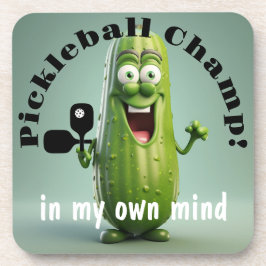 Funny dessous de verre de Pickleball avec corkback