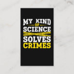 Funny Detection Forensic Science Crime Solver Visitenkarte<br><div class="desc">Funny Detective forensic Science Crime Solver.</div>