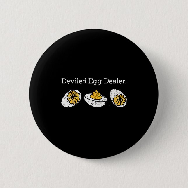 Funny Deviled Egg Er Thanksgiving  Button (Vorderseite)