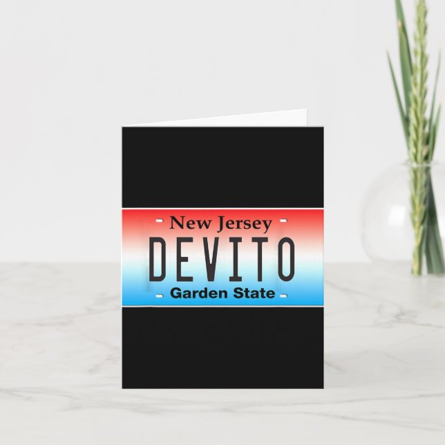 Funny Devito New Jersey Italian American Nj Cutlet Karte (Vorderseite)