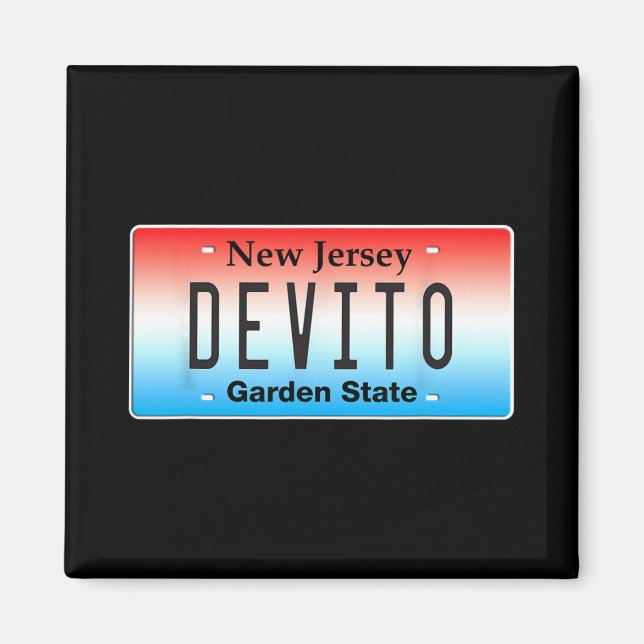 Funny Devito New Jersey Italian American Nj Cutlet Magnet (Vorne)