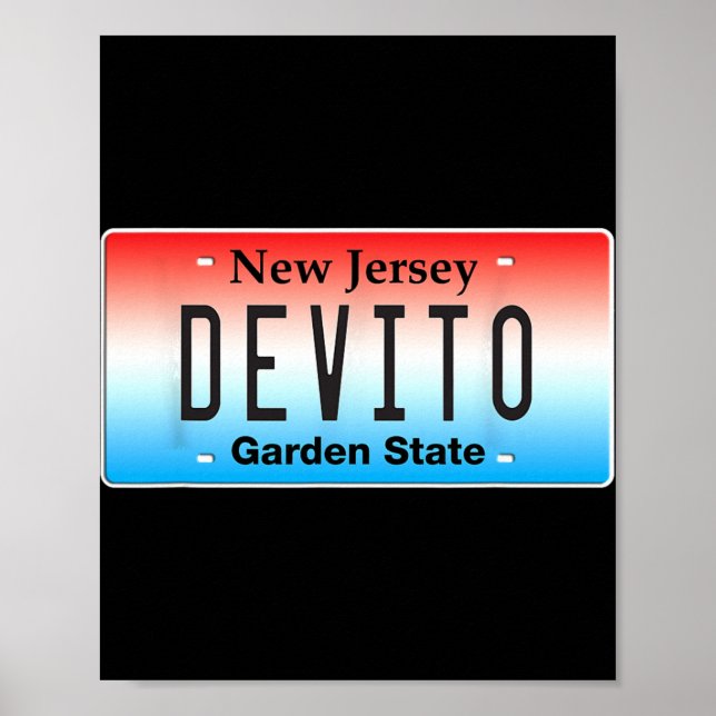 Funny Devito New Jersey Italian American Nj Cutlet Poster (Vorne)