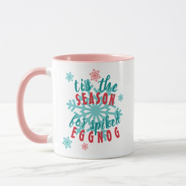 Funny Dezember Wintersaison Eggnog Quote Word Tasse (Links)