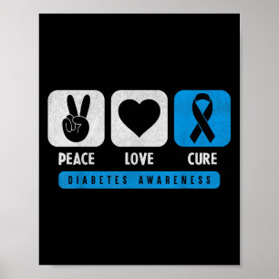 Funny Diabetic Awareness Diabetes Typ 1 2 Bauchspe Poster