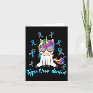 Funny Diabetic Unicorn Typ 1 derful Typ 1 Diab Karte