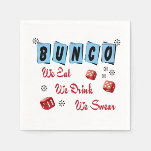Funny Dice Bunco Serviette