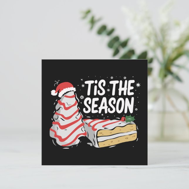 Funny Dies ist die Jahreszeit Weihnachten Bäume Ku (Stehend Vorderseite)