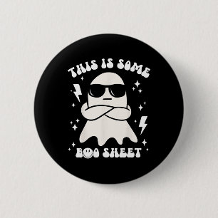 Funny Dies ist ein Boo-Sheet Ghost Halloween Retro Button