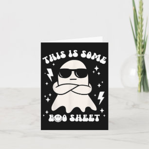 Funny Dies ist ein Boo-Sheet Ghost Halloween Retro Karte