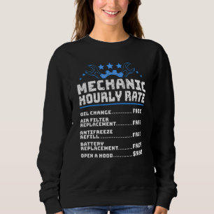 Funny Diesel Mechanic Stundensatz Sweatshirt