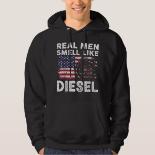 Funny Diesel Mechanik Geschenk, echte Männer riech Hoodie